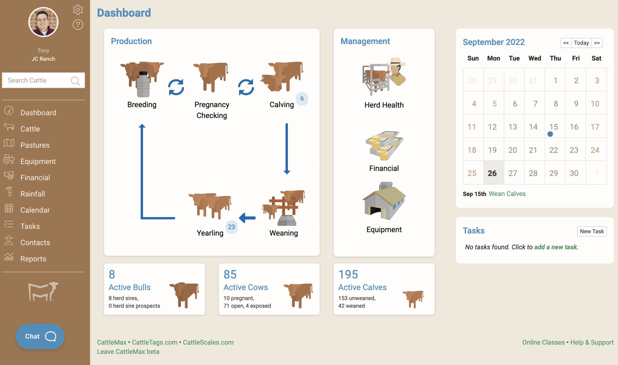Compared to other cattle apps and software CattleMax