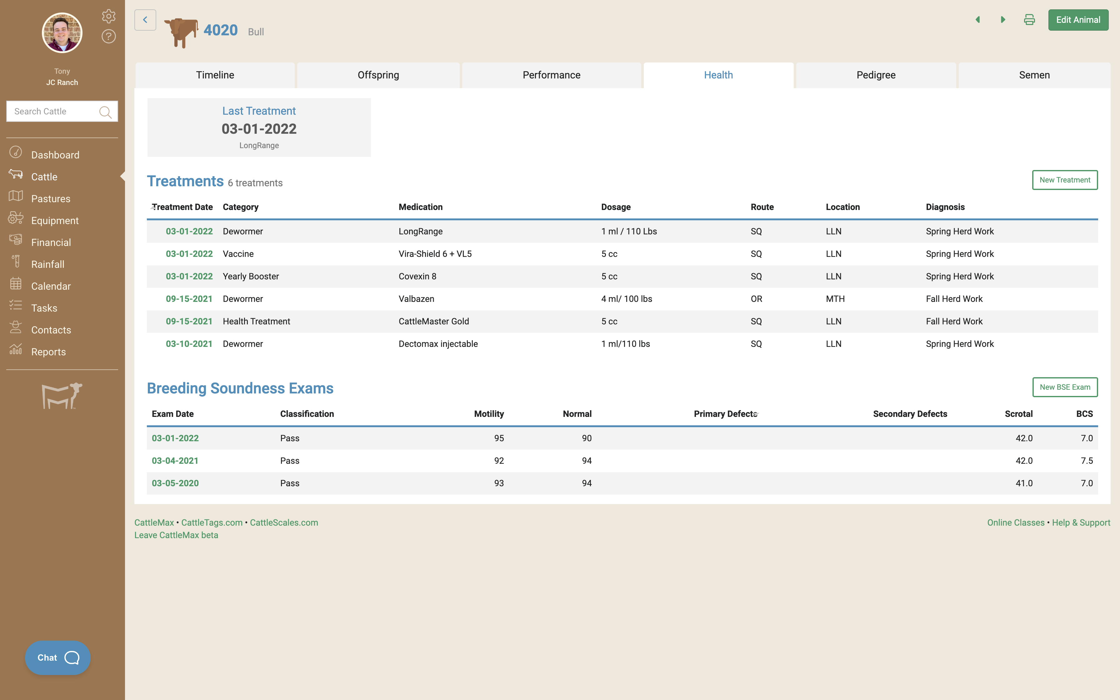 CattleMax Health Screen